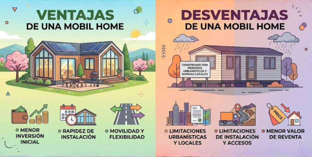 Ventajas y desventajas de una mobil home : ¿Es la solución ideal para ti?